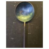 Restaurantware-Motomori 16 Inch Wok Ladle, 1 Pre-Seasoned Wok Spoon - Hanging Hole, Extra Long Handle, Blue Carbon Steel Chinese Cooking Ladle, For Stirring, Frying, Portioning, And More RUSTED - Reta
