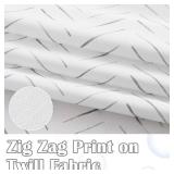 jinchan Extra Long Grey and White Shower Curtain Inky Herringbone Chevron Zig Zag Waterproof Fabric Modern Farmhouse Shower Curtains for Bathroom with 12 Hooks 70x84 Inches - Retail: $30