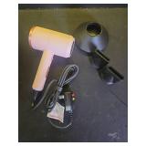 slopehill Professional Ionic Hair Dryer, Powerful 1800W Fast Drying Low Noise Blow Dryer with 2 Concentrator Nozzle 1 Diffuser Attachments for Home Salon Travel (Pottery Pink and Rose Gold) - Retail: 