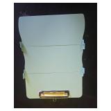 Nursing Clipboard Foldable Clipboard Medical: Edition Cheat Sheets Aluminum 3 Layers Foldable Clipboards Nursing Pocket Size Profile Clip Nurse Clipboards Notepad for Nurses Students and Doctors - Ret