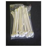 Honeydak 132 Teaspoon Micro Scoops 150 Milligram Mini Measuring Spoons Tiny Little Plastic Scoop for Measuring Cosmetics, Powders, Glitter and Seasoning(White, 32 Pieces) - Retail: $5