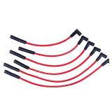 A-Team Performance - 8.0 mm Red Silicone Spark Plug Straight Boot 6 Wires, Coil-in-Cap HEI Design System - Compatible With AMCJEEP 199, 232, 252, 258, 282 - Retail: $43