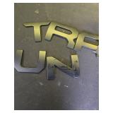 Tailgate Insert Letters 3D Raised Compatible with 2022 2023 2024 2025 Models Emblem Black ABS Decals Badge and Strong Adhesive Accessories (Matte Black) MISSING D - Retail: $17