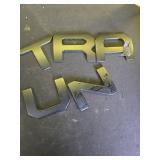 Tailgate Insert Letters 3D Raised Compatible with 2022 2023 2024 2025 Models Emblem Black ABS Decals Badge and Strong Adhesive Accessories (Matte Black) MISSING D - Retail: $17