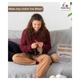 Aeelike Interchangeable Knitting Needles Set, 13 Pairs Circular Knitting Needles Set Bamboo Knitting Needles with Case Knitting Accessories for Socks Blankets Cushions - Retail: $37