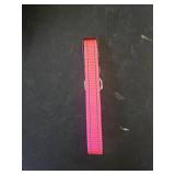 Reflective Dog Collar with Buckle Adjustable Safety Nylon Collars for Small Medium Large Dogs, Light Pink S - Retail: $6