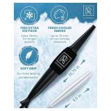 M. ROSENFELD Premium Ice Pipe Hookah - ICE Bazooka inc 2 Reinforced Cooling Packs and Soft Grip - Improved Hose Hookah Mouth Tips - Hookah Mouthpiece Accessory Set Cooling pad - Ice Hookah Hoses - Ret