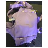 PetBonus Pet Front Dog Carrier Backpacks, Adjustable Dog Backpack Carrier, Legs Out Easy-fit Dog Chest Carrier for Medium Small Dogs, Hands Free Dog Front Carrier for Hiking, Cycling (Purple, L) - Ret