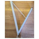 Hleelomi Clothes Drying Rack for Laundry Room Organization,Foldable Over The Door Drying Racks for Saving Space, 1 Hanger White - Retail: $69