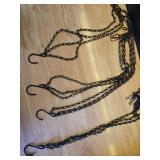 Flower Pot Chain 24 Inch Hanging Flower Basket Galvanized Replacement Chain 3 Point Garden Plant Hanger (4pcs(Black)) - Retail: $15