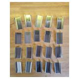 Durable Window Screen Spline Channel Pull Lift Tabs, Aluminum Anti-UV Dont Broken Like Plastic Pull Tabs in Sunlight, Sliver, C Shape, 20 PCS - Retail: $15