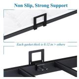 FSJianYi Non Slip Mattress Gaskets for Metal Bed Frame, 6 pcs Anti-Slip Holder in Place Gripper, Easy to Installation Keep Mattress from Sliding Gripper, Mattress Slide Stopper, Black - Retail: $10
