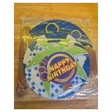 Geelin 2 Pcs 3 Tier Blue and Gold Ring Cartoon Round Cupcake Stand Birthday Decoration Animals Forest Ring Tray Cake Stand Decorations for Birthday Party Baby Shower Supplies - Retail: $17