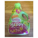 Gain Liquid Fabric Softener (Fabric Conditioner), Happy, 101 fl oz, 151 Loads - Retail: $13