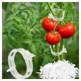 200 PCS Plant Support Clips - Reusable Tomato Clips for Climbing Plants Secured Plastic Garden Trellis Clips Plant Fixing Clips for Tomato Grape Cucumber Vine - Retail: $8