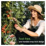 200 PCS Plant Support Clips - Reusable Tomato Clips for Climbing Plants Secured Plastic Garden Trellis Clips Plant Fixing Clips for Tomato Grape Cucumber Vine - Retail: $8