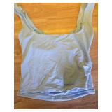 White Cotton Tank Top Size Small - Retail: $8