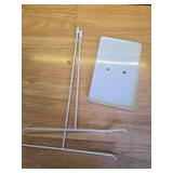 Necklace Holder Jewelry Stand Organizer for Necklaces and Bracelets, Metal Display Stand, Gift for Women, Ideal for Home, Bedroom, or Vanity, White MISSING BOLT -