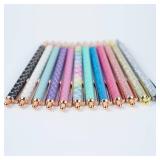 U-RIGHT 12 Pcs Fancy Pens for Journaling, Cute Pens for Women, Retractable Pretty Fun Pens for Nurses Waitress - Retail: $15