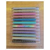 U-RIGHT 12 Pcs Fancy Pens for Journaling, Cute Pens for Women, Retractable Pretty Fun Pens for Nurses Waitress - Retail: $15