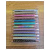U-RIGHT 12 Pcs Fancy Pens for Journaling, Cute Pens for Women, Retractable Pretty Fun Pens for Nurses Waitress - Retail: $15