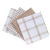 T-fal Textiles 24359 4-Pack Cotton Flat Waffle Dish Cloth  Sand - Retail: $31