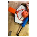 ArtCreativity Mini Basketball Hoop Trash Can Set, Includes Clip-On Hoop with Backboard, Inflatable Ball and Pump, Fun Indoor Basketball Hoop for Kids, Office Toys, Trashketball Classroom Games - Retai