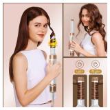 Blow Dryer Brush 7 in One, Negative Ion Hair Dryer Brush Set Upgrade Hot Air Brush Air Styler Curling Wrap Air Curler