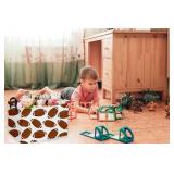Sanjiaofen Rectangular Football Basket,Kids Baskets for Kids.Waterproof PE Coating Cute Bins with Handles.Boys Basket,Toys Box,Books Baskets,Gifts Box. (Rugby) - Retail: $27