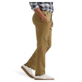 Lee Menfts Extreme Motion Flat Front Regular Straight Pant Bronze 34W x 34L - Retail: $19
