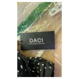 DACI Womens swimsuit black and white pattern one piece 16 W -
