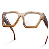 livho Oversized up to 99percent Blue Light Blocking Glasses for Woman - Rectangle Fashion Glasses for Computer, Chic Preppy Frame - Anti Eyestrain - Retail: $17