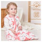 Yoofoss Baby Sleep Sack 18-24 Months Baby Wearable Blanket 100percent Organic Cotton 2-Way Zipper TOG 0.5 Toddler Sleeping Sack, Lightweight Sleep Sacks for Babies - Retail: $32