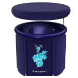 Jasonwell Ice Bath Tub for Athletes - Heavy Duty Cold Water Therapy Plunge Tub Ice Pod for Recovery Portable Ice Barrel Plunge Pool for Outdoor Inflatable Hot Tub Bathtub at Home for Adults