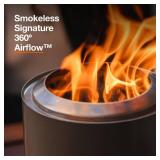 Solo Stove Mesa XL, 7 Inch Tabletop Fire Pit with Stand - Smokeless, Stainless Steel Fire Pit for Camping, Outdoor and Patio- Wood Burning or Pellet Fueled Portable Bonfire, 2.3lbs, Bronze - Retail: $