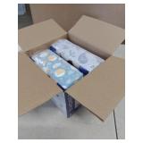 The Honest Company Clean Conscious Overnight Diapers for Sensitive Skin, Hypoallergenic Fragrance-Free Baby Diapers, Cozy Cloud and Star Signs Design, Club Box, Size 6 (35+ lbs), 34 Count - Retail: $3