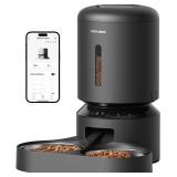 PETLIBRO Automatic Cat Feeder for 2 Cats, 5Gand2.4G WiFi Pet Feeders, 5L Programmable Cat Food Dispenser with Airtight Lock-Fresh Technology, Dual Stainless Steel Bowls, Low Food Sensor - Retail: $89