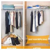 Vacuum Storage Bags 7 Jumbo, Space Saver Sealer Bags,Plastic Packaging Bags,Compression Bags for Clothes, Pillows, Comforters, Blankets, Bedding,No pump included (1 plus a few more) - Retail: $10