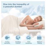 MASVIS Cooling Comforter King Size - Beige Lightweight Summer Cooling Blanket for Hot Sleepers Night Sweats, Double-Sided Cool Touch Soft Breathable Comforter, Q-Max 0.4 Cold Tech Ice Blanket 108\x90\