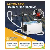 Hanchen Liquid Filling Machine 1-118 Ounce Bottle Filler Machine Automatic Liquid Dispenser Electric Digital Control Diaphragm Pump for Water Juice Cosmetic Oil Single Heads One Year Warranty 110~220V