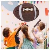 Hooqict Football Pinata with Bat Stick and Hanging Loop for Boys Football Birthday Party Decorations Game Day Tailgate Party Supplies Kids Sports Ball Pinata - Retail: $26