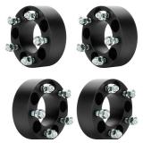 5x4.5 2 inch Wheel Spacers 82.5mm Bore for Ford Mustang Ranger Explorer, Dodge Dakota, 12\-20 Studs 5 Lugs Wheel Adapters fits Jeep Wrangler TJ YJ TJ XJ MJ KJ KK ZJ, 50.8mm Thick 5x114.3mm, Set of 4 -