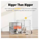 SEE SPRING X-Large Shoe Storage Box Fit Size 11, Clear Plastic Stackable Shoe Organizer for Closet, Space Saving Sneaker Shoe Rack Containers Bins Holders for Entryway, Under Bed, 12 Pack Clear - Reta
