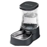 Gardner Pet Automatic Dog Water Dispenser Gravity Stainless Steel Water Waterer Feeder, 100percent BPA-Free Large Capacity Water Feeding Bowls for Medium and Large-Sized Dogs Cats Other Pets -(1 Gallo