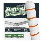 Vacuum Mattress Bag for Memory Foam and Latex with Band, Ideal for Convenient Moving, Storage and Transportation (KingCalifornia King) - Retail: $14,854