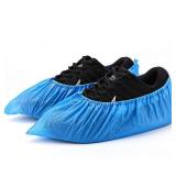Shoe Covers Disposable Non Slip -100 Pack(50 pairs) 15.7ftft Hygienic Waterproof Foot Booties Covers Recyclable Shoe Booties Covers for Indoors, Fits Up to US Menfts 11 and US Womenfts 13 - Retail: $8