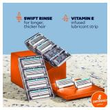 Dollar Shave Club | 4 Blade Razor Refills (8 Pack) | Swift Rinse Blades for Longer and Thicker Hair - Retail: $16