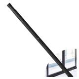WIDYANA 1.25 inch Diameter Sliding Door Security Bar, 17.1-40 Inch Adjustable Sliding Glass Patio Door Security Bar, Black Sliding Door Lock Bar with Rubber Tips, Window Security Bar for Home - Retail