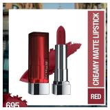 Maybelline Color Sensational Lipstick, Lip Makeup, Matte Finish, Hydrating Lipstick, Nude, Pink, Red, Plum Lip Color, Divine Wine, 1 Count - Retail: $6