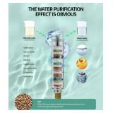 Filtered Shower Head with Handheld, High Pressure 9 Spray Mode Brushed Nickel Showerhead with Filters, detachable shower head,Water Softener Filters Beads for Hard Water - Remove Chlorine - Retail: $3